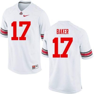 Men's Ohio State Buckeyes #17 Jerome Baker White Nike NCAA College Football Jersey Stock XHT4744TS